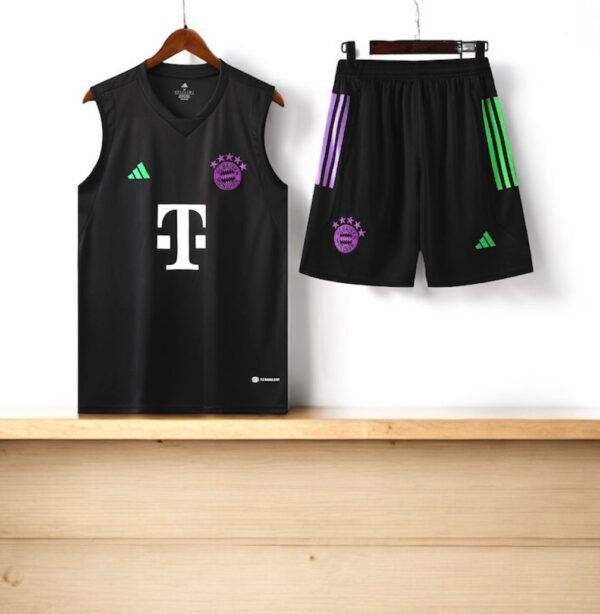 Bayern Munich Black Sleeveless Jersey With Shorts 2024