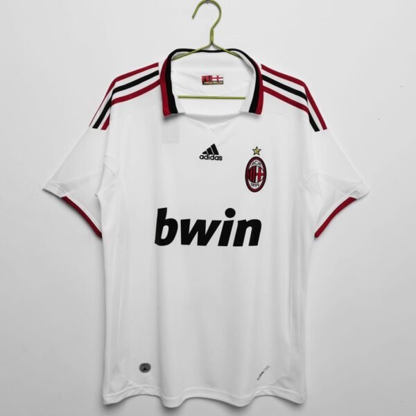 AC Milan Away football shirt 2009 - 2010 Adidas E84189 Young Size 9-10 Yrs