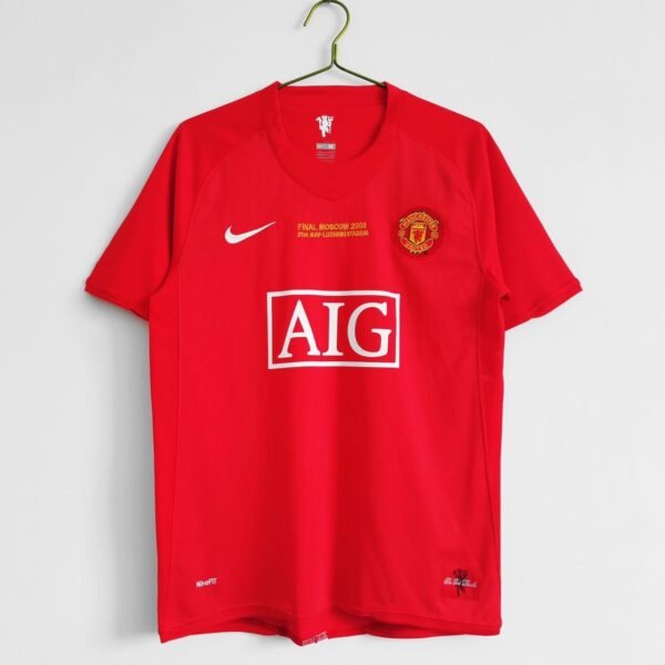 Manchester United 2008 Champions League Final Home Retro Jersey