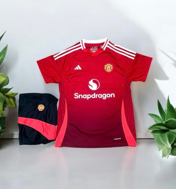 Manchester United Home 24 25 Season Jersey + Shorts