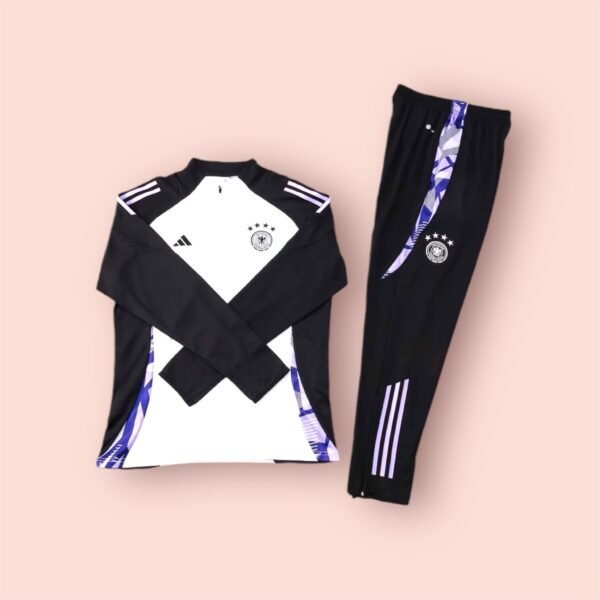 2024-2025 Germany Half-Pull Training Suit White Jersey Set - Image 2